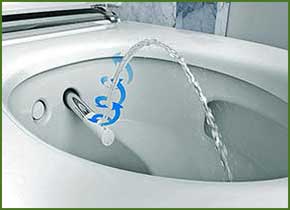 Wasser sp�len gegen H�morrhioden