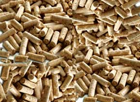 Holzpellets und Rindenbriketts