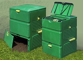 Komposter SUPERCOMP Thermokomposter ohne Umsetzen aus PP Schnellkomposter 