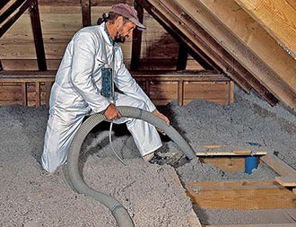 Dämmung aus Zellulose Einblasdämmung und Hohlraumdämmung