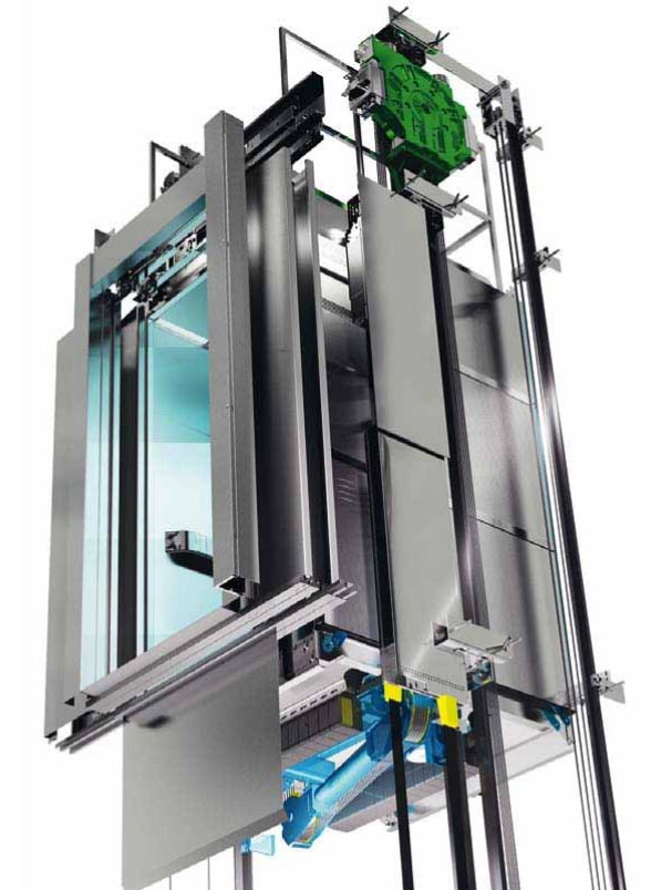Aufzug Ohne Maschinenraum Und Gegengewichte Aufzug Motor Ecodisc