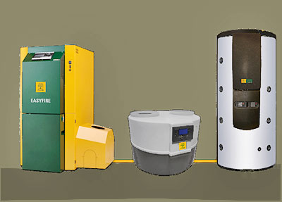 Hackgutheizung als Zentralheizung