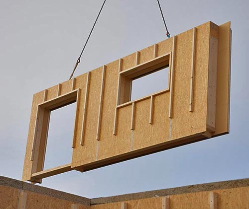 Fertigelemente für Holzhaus