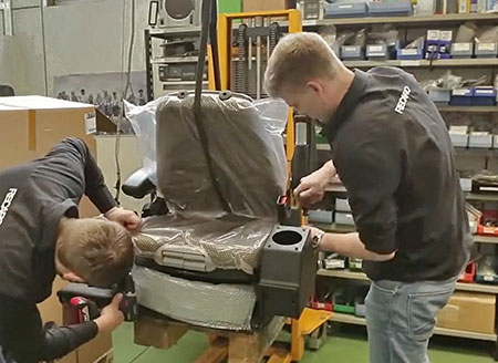 Fahrersitz reparieren