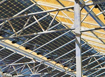 Solarzellen für Gewächshaus