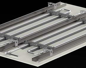 Deckenkühlung mit Klimadecke